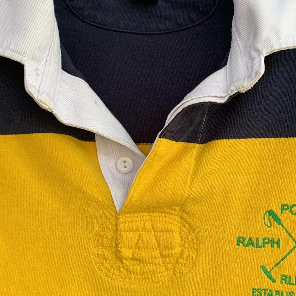 Polo by Ralph Lauren Rugby — Navy and Yellow - Picture 7 of 11